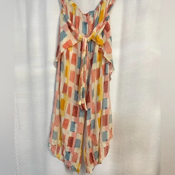 Anthropologie Lilka Watercol Colorful Wrap Legs Palazzo - Picture 4 of 5